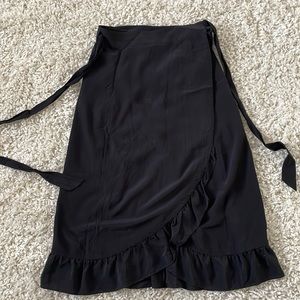 Sezane silk wrap skirt, size 4
